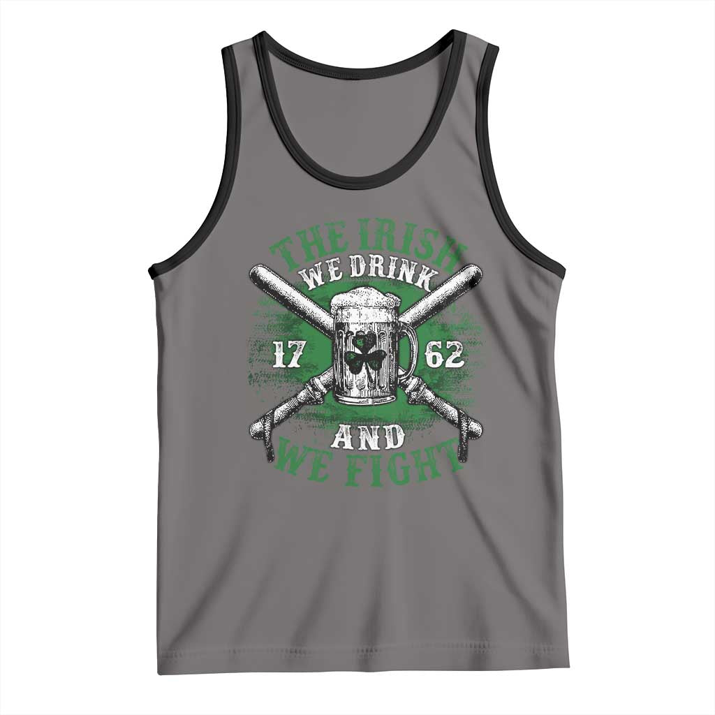 Irish Soldiers 1762 Tank Top The Irish We Drink And We Fight Shamrock Beer Parade TS11 Deep Heather Black Print Your Wear