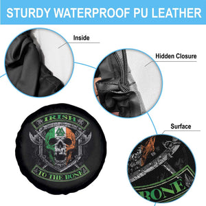 Irish Viking Spare Tire Cover Irish To The Bone Vintage Ireland Flag Skull TS11 Print Your Wear