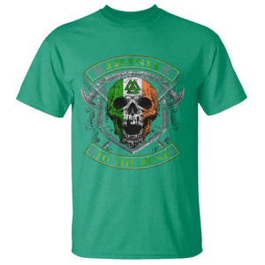 Irish Viking T Shirt Irish To The Bone Vintage Ireland Flag Skull TS11 Irish Green Print Your Wear