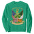 Proud To Be Irish American Sweatshirt Vintage Ireland USA Flag Shamrock Harp TS11 Irish Green Print Your Wear