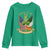 Proud To Be Irish American Youth Sweatshirt Vintage Ireland USA Flag Shamrock Harp TS11 Irish Green Print Your Wear