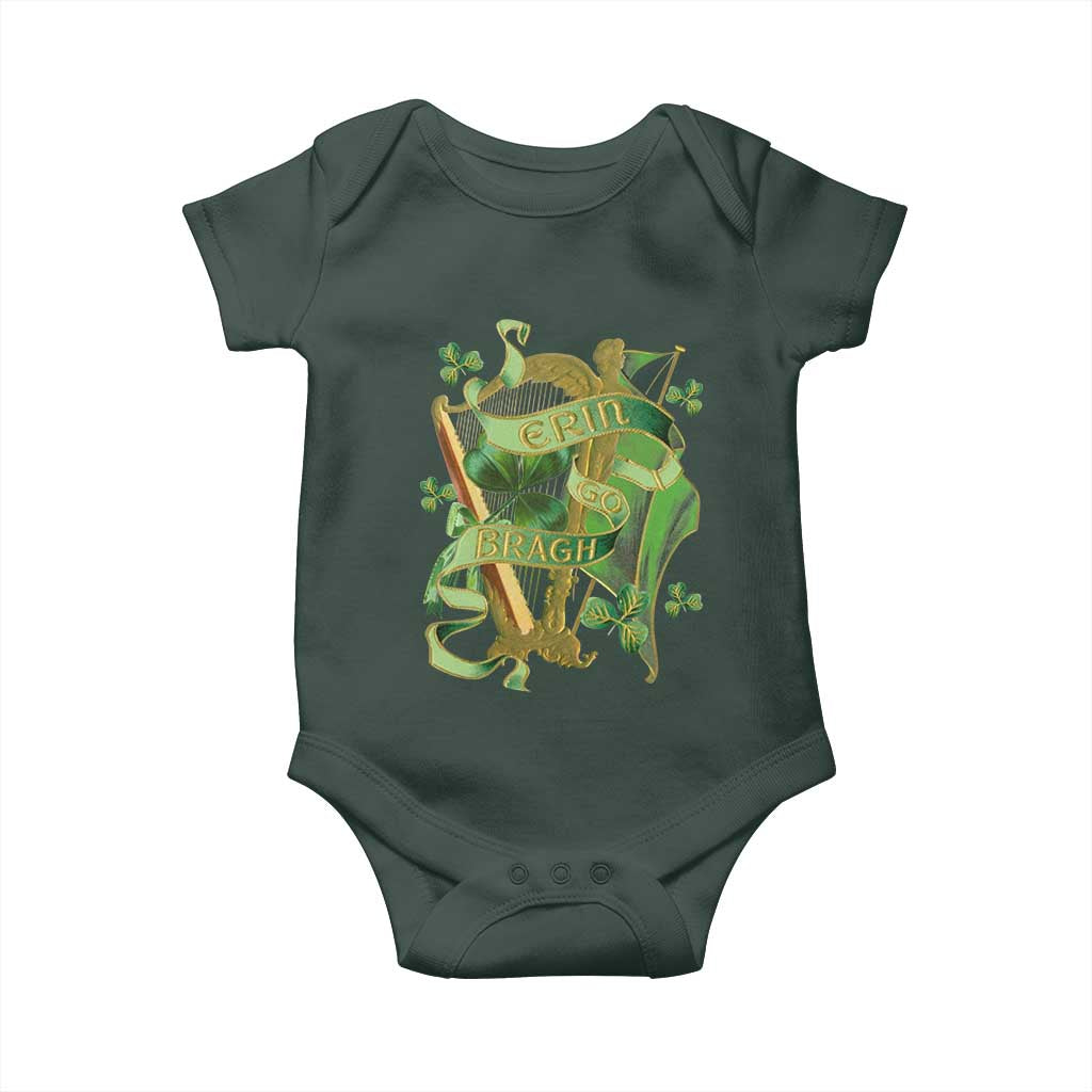 Irish Pride Baby Onesie Erin Go Bragh Harp Shamrock St Patrick's Day TS11 Print Your Wear