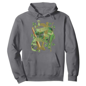 Irish Pride Hoodie Erin Go Bragh Harp Shamrock St Patrick's Day TS11 Charcoal Print Your Wear