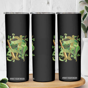 Irish Pride Skinny Tumbler Erin Go Bragh Harp Shamrock St Patrick's Day TS11 Print Your Wear