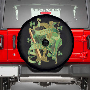 Irish Pride Spare Tire Cover Erin Go Bragh Harp Shamrock St Patrick's Day TS11 Black Print Your Wear