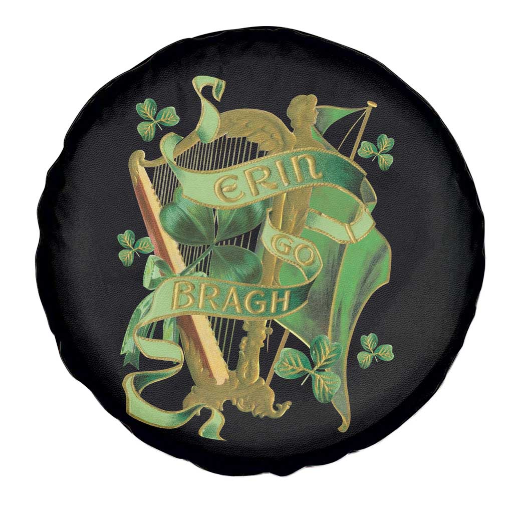Irish Pride Spare Tire Cover Erin Go Bragh Harp Shamrock St Patrick's Day TS11 Print Your Wear