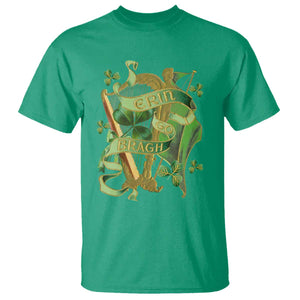 Irish Pride T Shirt Erin Go Bragh Harp Shamrock St Patrick's Day TS11 Irish Green Print Your Wear