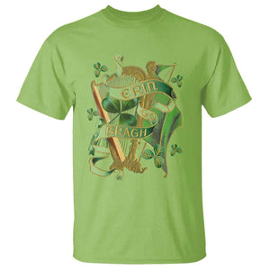 Irish Pride T Shirt Erin Go Bragh Harp Shamrock St Patrick's Day TS11 Lime Print Your Wear