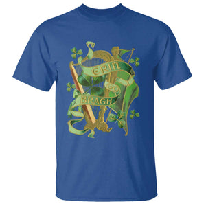 Irish Pride T Shirt Erin Go Bragh Harp Shamrock St Patrick's Day TS11 Royal Blue Print Your Wear