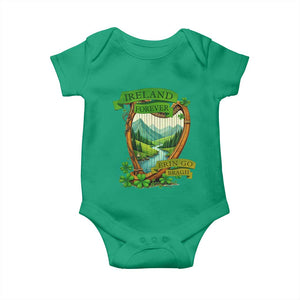 Irish Pride Baby Onesie Ireland Forever Erin Go Bragh Harp Shamrock TS11 Irish Green Print Your Wear