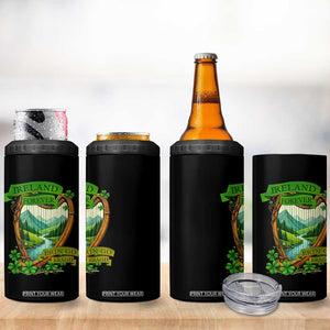 Irish Pride 4 in 1 Can Cooler Tumbler Ireland Forever Erin Go Bragh Harp Shamrock TS11 Print Your Wear