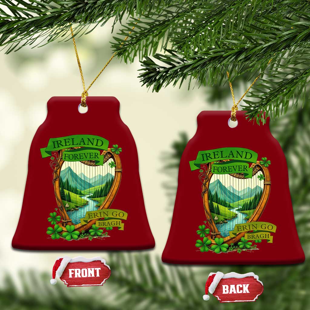 Irish Pride Ceramic Ornament Ireland Forever Erin Go Bragh Harp Shamrock TS11 Print Your Wear