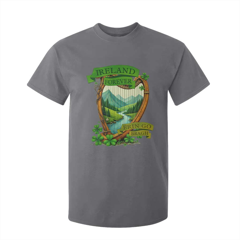 Irish Pride T Shirt For Kid Ireland Forever Erin Go Bragh Harp Shamrock TS11 Charcoal Print Your Wear