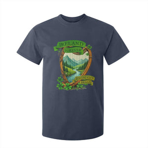 Irish Pride T Shirt For Kid Ireland Forever Erin Go Bragh Harp Shamrock TS11 Navy Print Your Wear