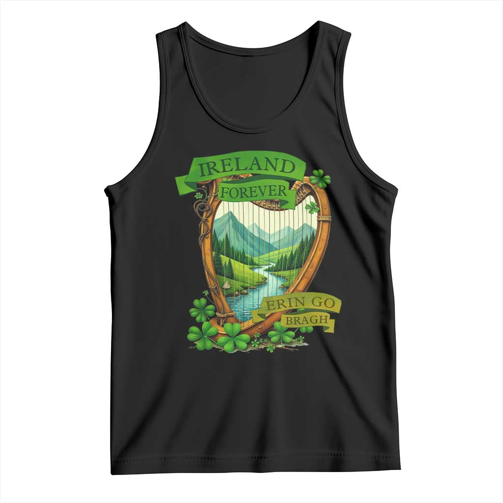 Irish Pride Tank Top Ireland Forever Erin Go Bragh Harp Shamrock TS11 Black Print Your Wear