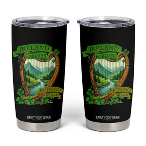 Irish Pride Tumbler Cup Ireland Forever Erin Go Bragh Harp Shamrock TS11 Black Print Your Wear