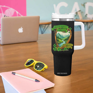 Irish Pride Tumbler With Handle Ireland Forever Erin Go Bragh Harp Shamrock TS11 Print Your Wear
