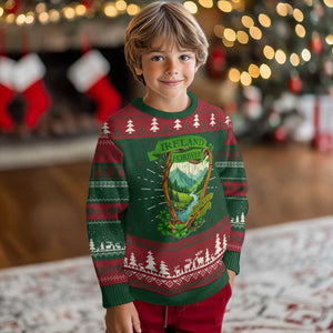 Irish Pride Knit Sweatshirt Ireland Forever Erin Go Bragh Harp Shamrock TS11 Christmas Print Your Wear
