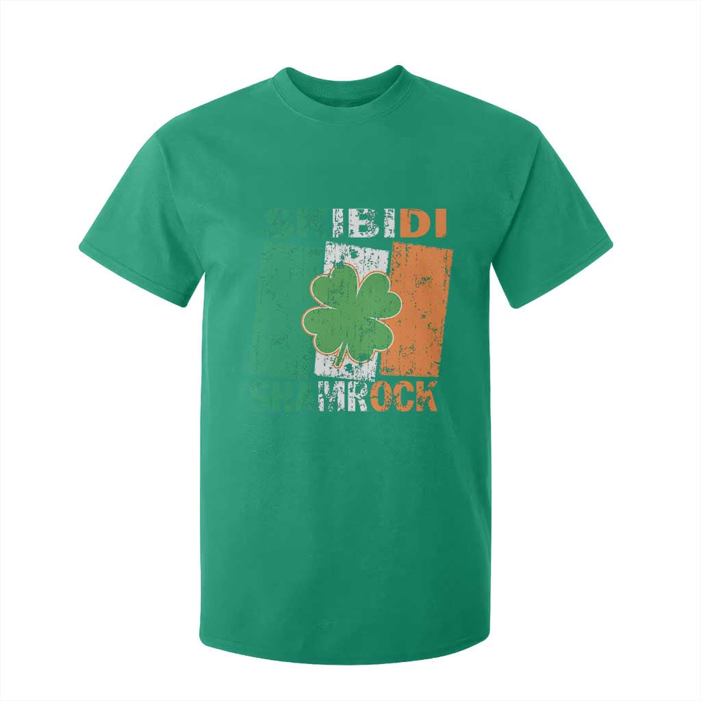 Funny St Patrick's Day Skibidi Shamrock T Shirt For Kid Vintage Ireland Flag Shamrock TS11 Irish Green Print Your Wear