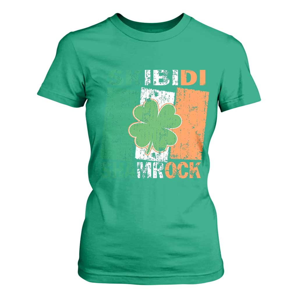 Funny St Patrick's Day Skibidi Shamrock T Shirt For Women Vintage Ireland Flag Shamrock TS11 Irish Green Print Your Wear