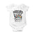 Funny Easter Day Racoon Baby Onesie Bunnies Are Overrated Stay Feral Eggs TS11 White Print Your Wear