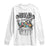 Funny Easter Day Racoon Long Sleeve Shirt Bunnies Are Overrated Stay Feral Eggs TS11 White Print Your Wear