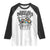 Funny Easter Day Racoon Raglan Shirt Bunnies Are Overrated Stay Feral Eggs TS11 White Black Print Your Wear