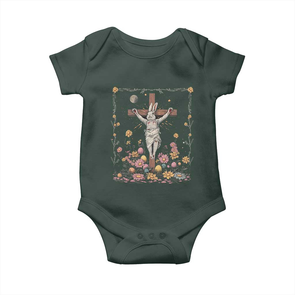Christian Religious Easter Day Bunny Floral Christ Jesus Baby Onesie TS11 Print Your Wear