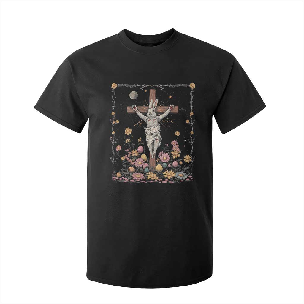 Christian Religious Easter Day Bunny Floral Christ Jesus T Shirt For Kid TS11 Black Print Your Wear