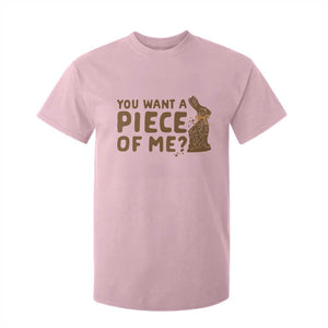Funny Easter Day Chocolate Bunny T Shirt For Kid You Want A Piece Of Me TS11 Light Pink Print Your Wear