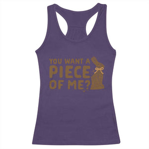 Funny Easter Day Chocolate Bunny Racerback Tank Top You Want A Piece Of Me TS11 Purple Print Your Wear