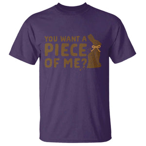 Funny Easter Day Chocolate Bunny T Shirt You Want A Piece Of Me TS11 Purple Print Your Wear