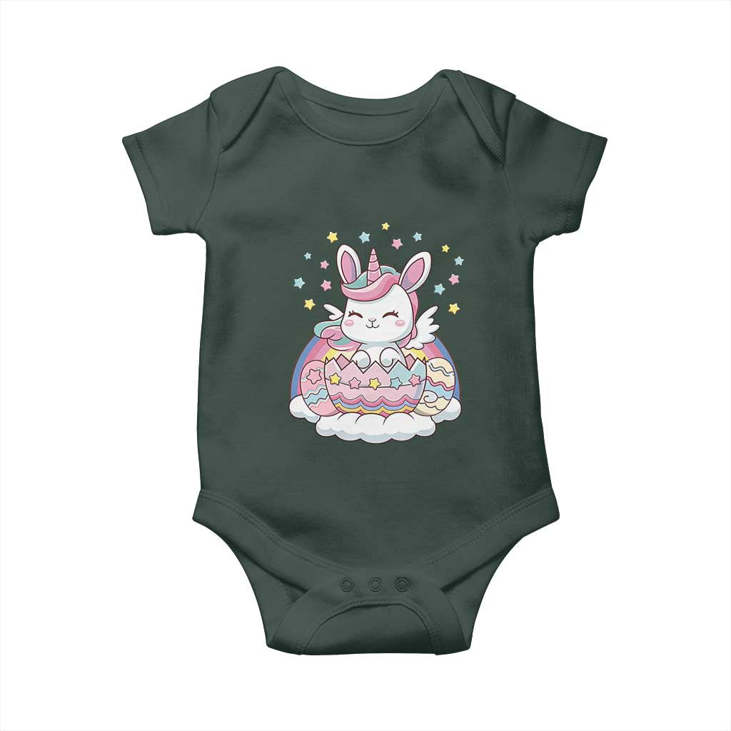 Funny Easter Unicorn Bunny Easter Eggs Baby Onesie TS11 Print Your Wear
