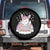 Funny Easter Unicorn Bunny Easter Eggs Spare Tire Cover TS11 No hole Black Print Your Wear