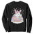 Funny Easter Unicorn Bunny Easter Eggs Sweatshirt TS11 Black Print Your Wear