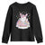 Funny Easter Unicorn Bunny Easter Eggs Youth Sweatshirt TS11 Black Print Your Wear