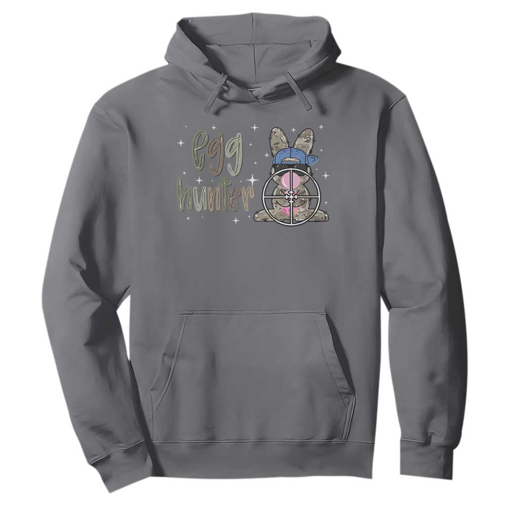 Funny Egg Hunter Hoodie Bunny Hunting Backward Cap Camouflage TS11 Charcoal Print Your Wear