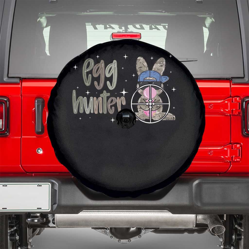 Funny Egg Hunter Spare Tire Cover Bunny Hunting Backward Cap Camouflage TS11 Black Print Your Wear