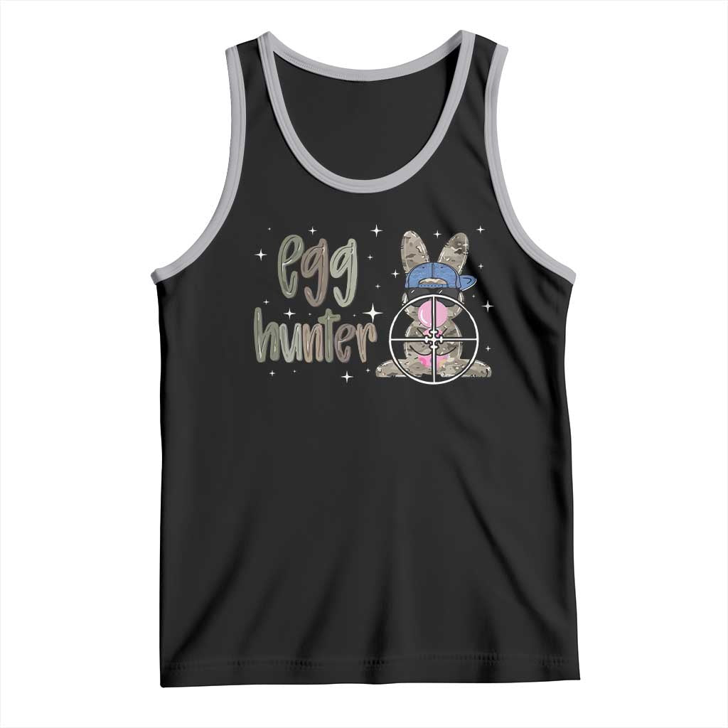 Funny Egg Hunter Tank Top Bunny Hunting Backward Cap Camouflage TS11 Black Athletic Heather Print Your Wear