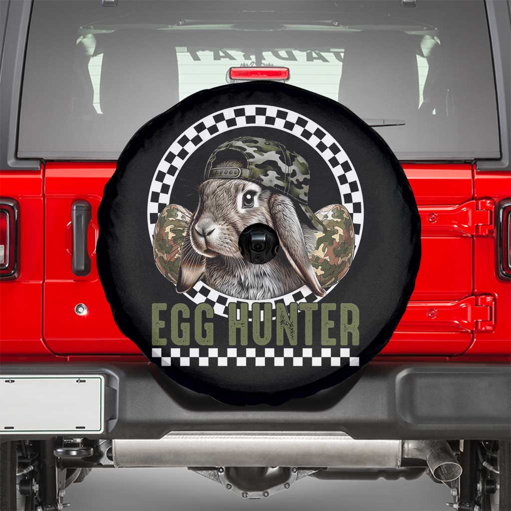 Funny Easter Day Egg Hunter Spare Tire Cover Bunny Hunting Camo Egg TS11 Black Print Your Wear
