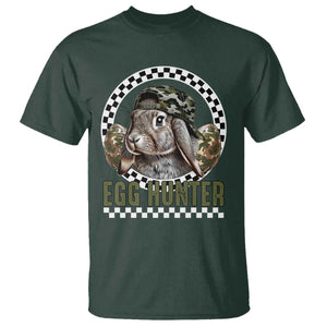 Funny Easter Day Egg Hunter T Shirt Bunny Hunting Camo Egg TS11 Dark Forest Green Print Your Wear