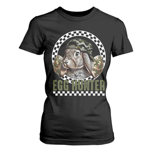 Funny Easter Day Egg Hunter T Shirt For Women Bunny Hunting Camo Egg TS11 Black Print Your Wear