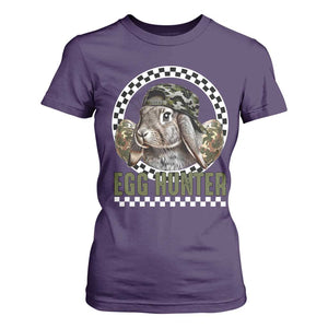 Funny Easter Day Egg Hunter T Shirt For Women Bunny Hunting Camo Egg TS11 Purple Print Your Wear