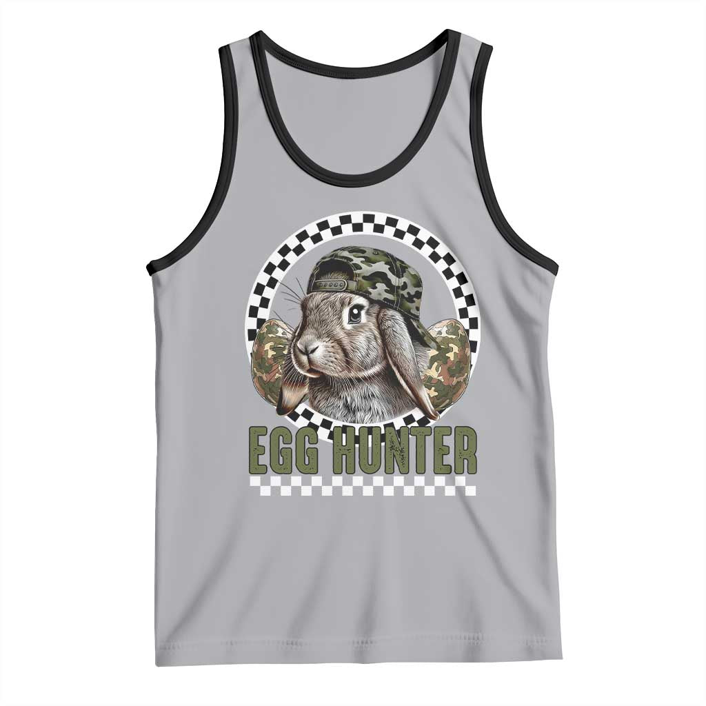 Funny Easter Day Egg Hunter Tank Top Bunny Hunting Camo Egg TS11 Athletic Heather Black Print Your Wear