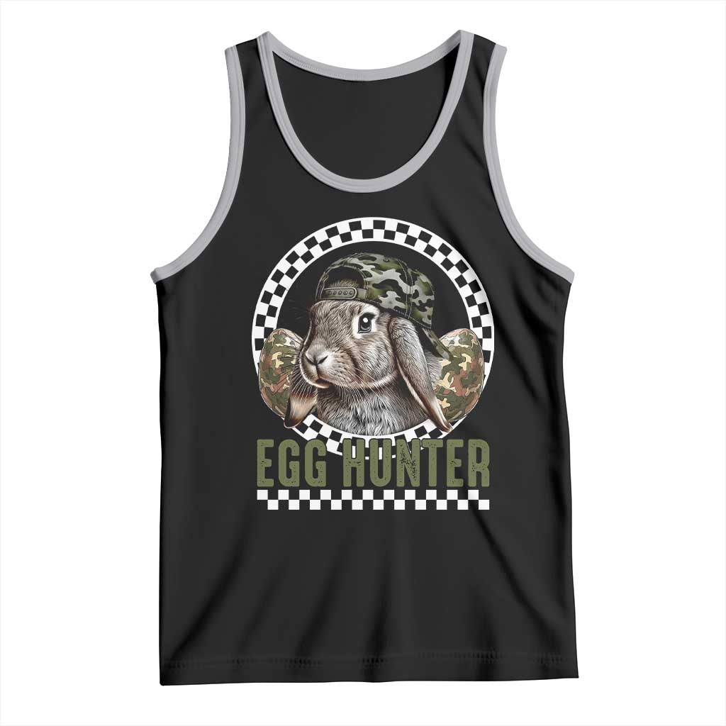 Funny Easter Day Egg Hunter Tank Top Bunny Hunting Camo Egg TS11 Black Athletic Heather Print Your Wear