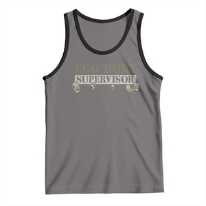 Funny Easter Egg Hunt Supervisor Tank Top Camouflage Camo Egg Hunting Easter Day TS11 Deep Heather Black Print Your Wear