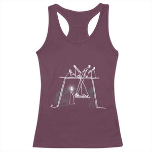 Paralyzed Man Christian Religious Jesus Healing Racerback Tank Top TS11 Maroon Print Your Wear