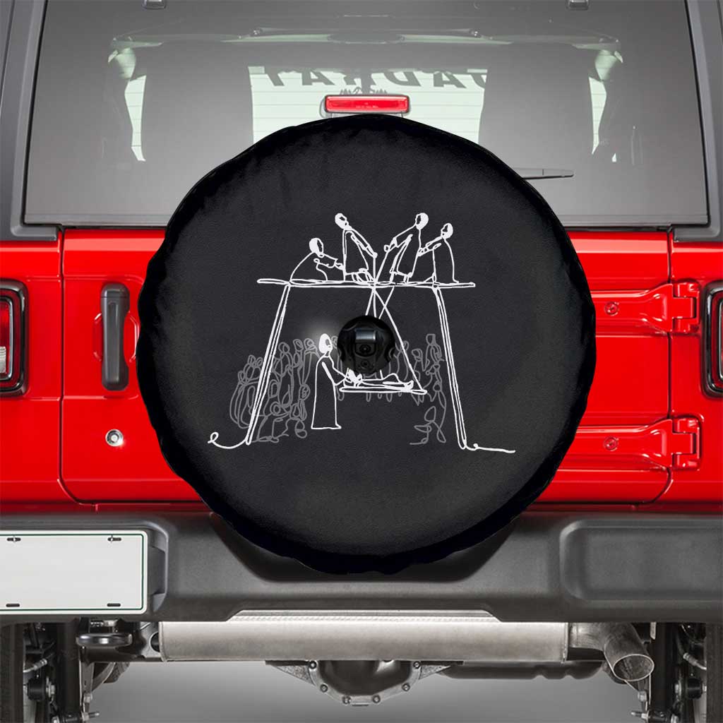 Paralyzed Man Christian Religious Jesus Healing Spare Tire Cover TS11 Black Print Your Wear