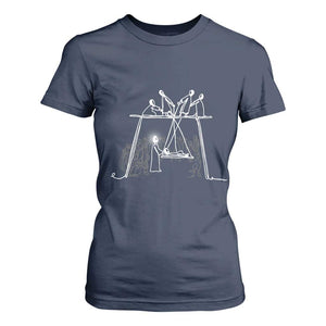 Paralyzed Man Christian Religious Jesus Healing T Shirt For Women TS11 Navy Print Your Wear