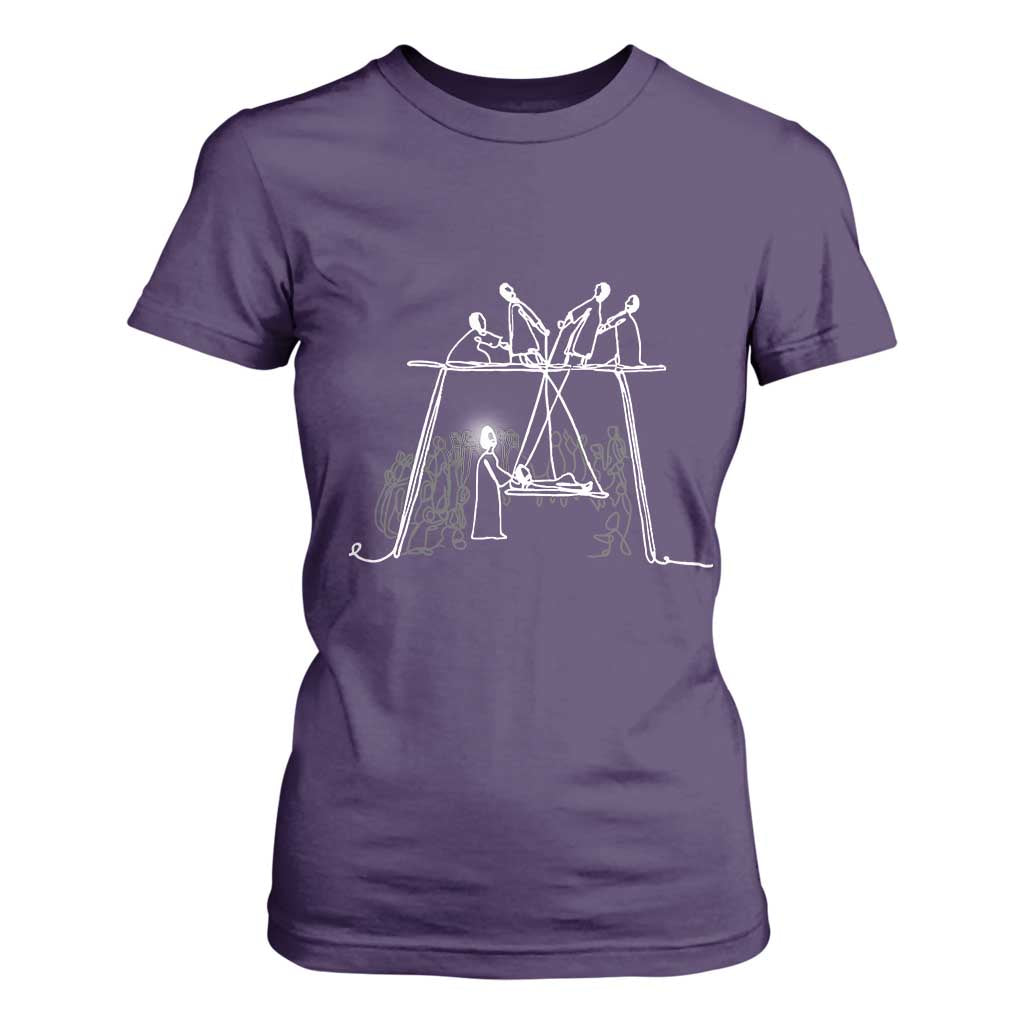 Paralyzed Man Christian Religious Jesus Healing T Shirt For Women TS11 Purple Print Your Wear